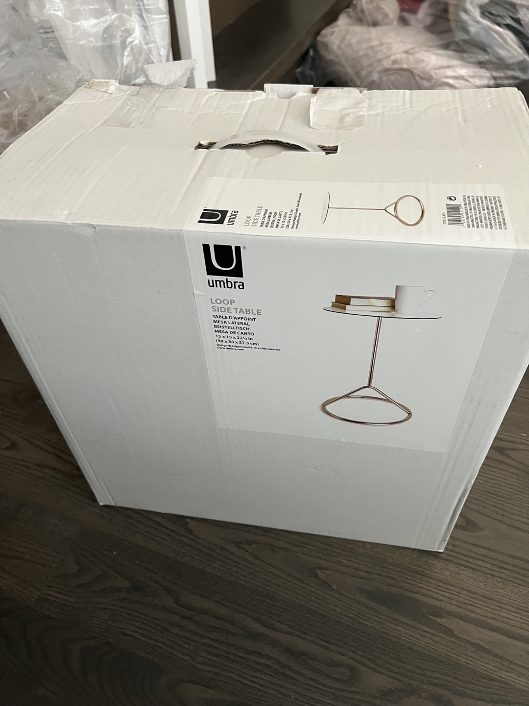 New Umbra Loop Side Table - 15x15x22.5 inches - photo 4