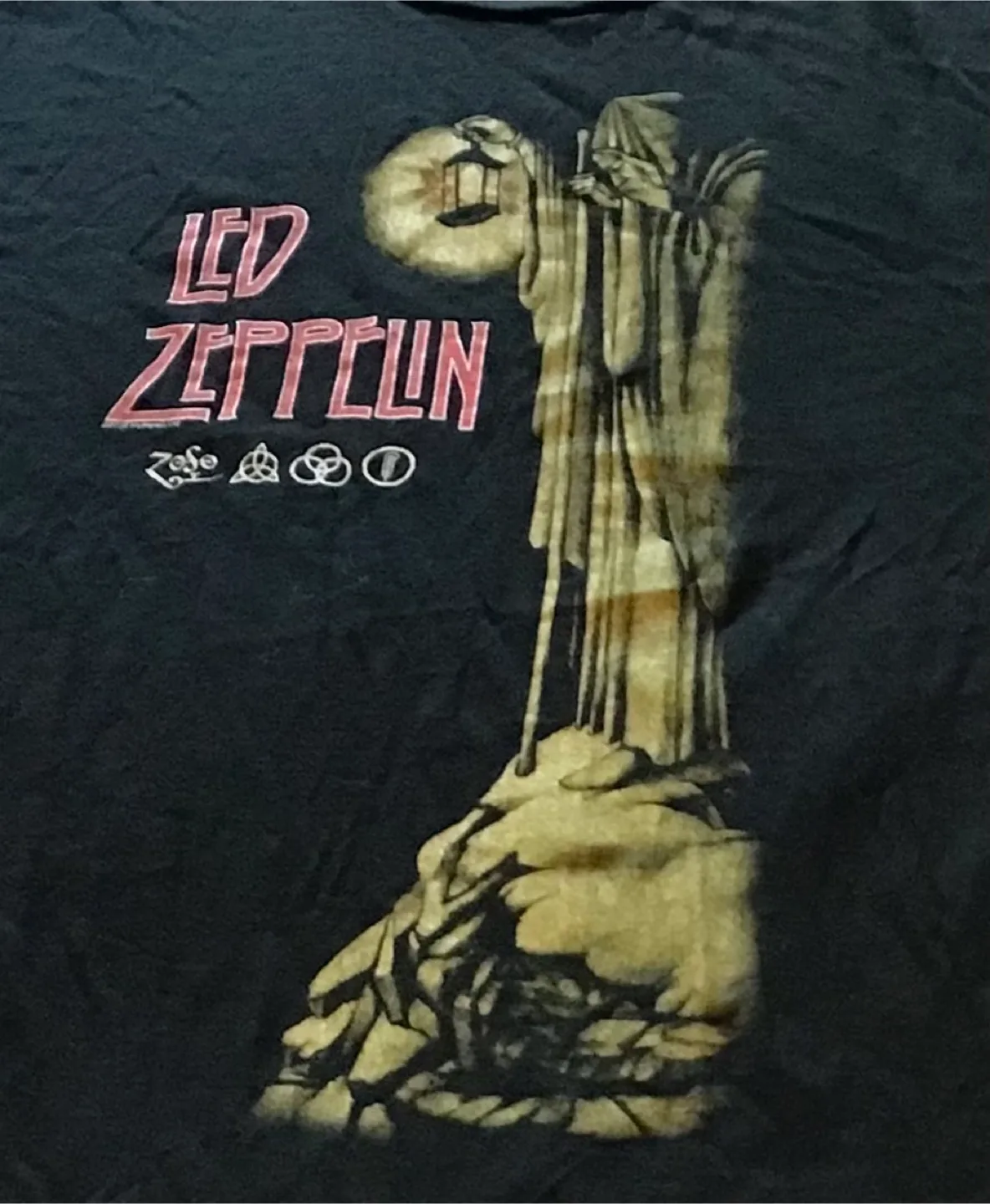 🤩 Led Zeppelin Black T-Shirt XL image indicator(2)