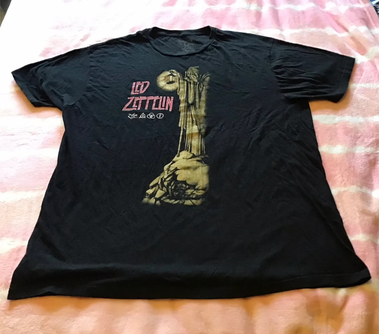 🤩 Led Zeppelin Black T-Shirt XL thumbnail