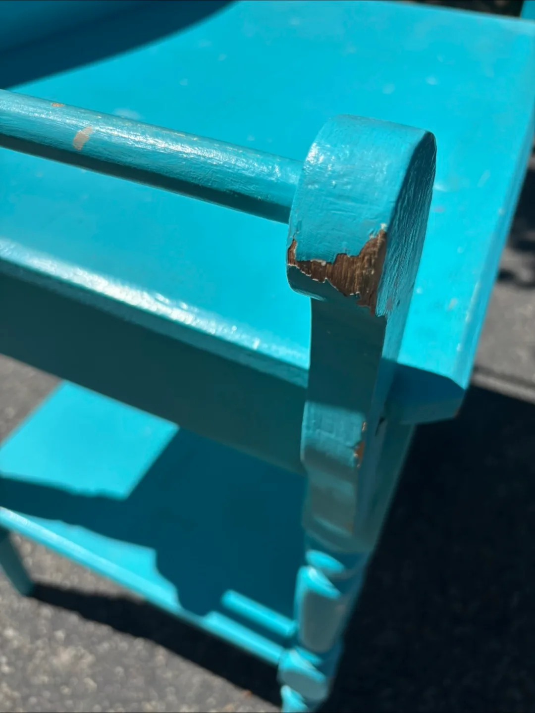 Turquoise Side Table with Shelf image indicator(7)
