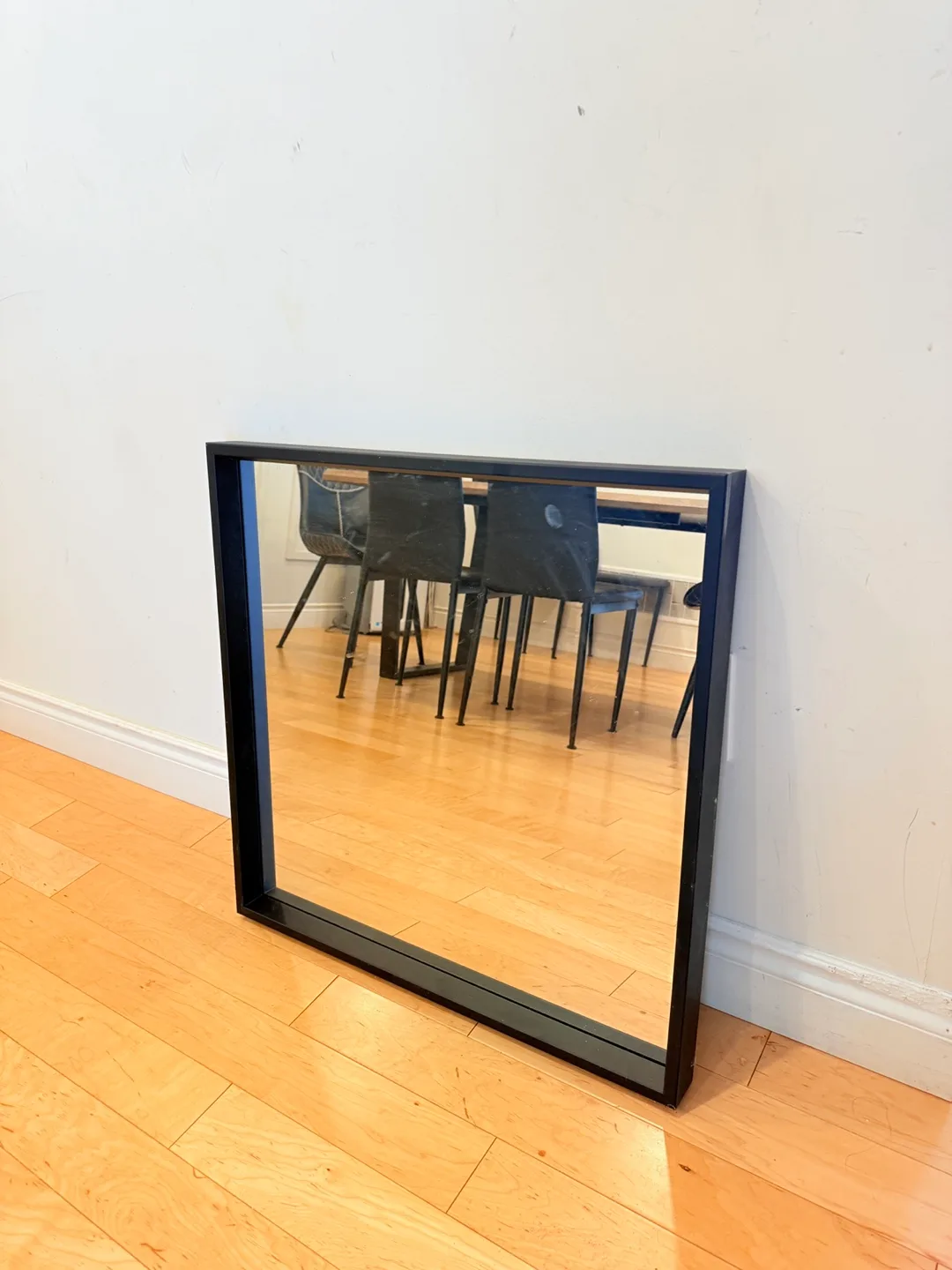 IKEA NISSedal Black Framed Mirror thumbnail