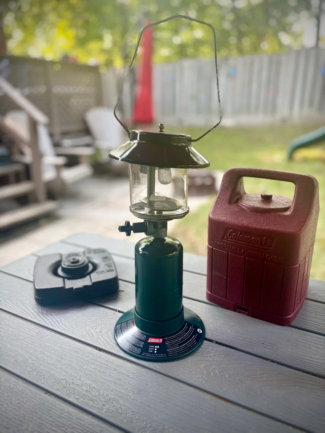 Coleman Propane Lantern w/ Hard Case, propane and extra mantel. thumbnail
