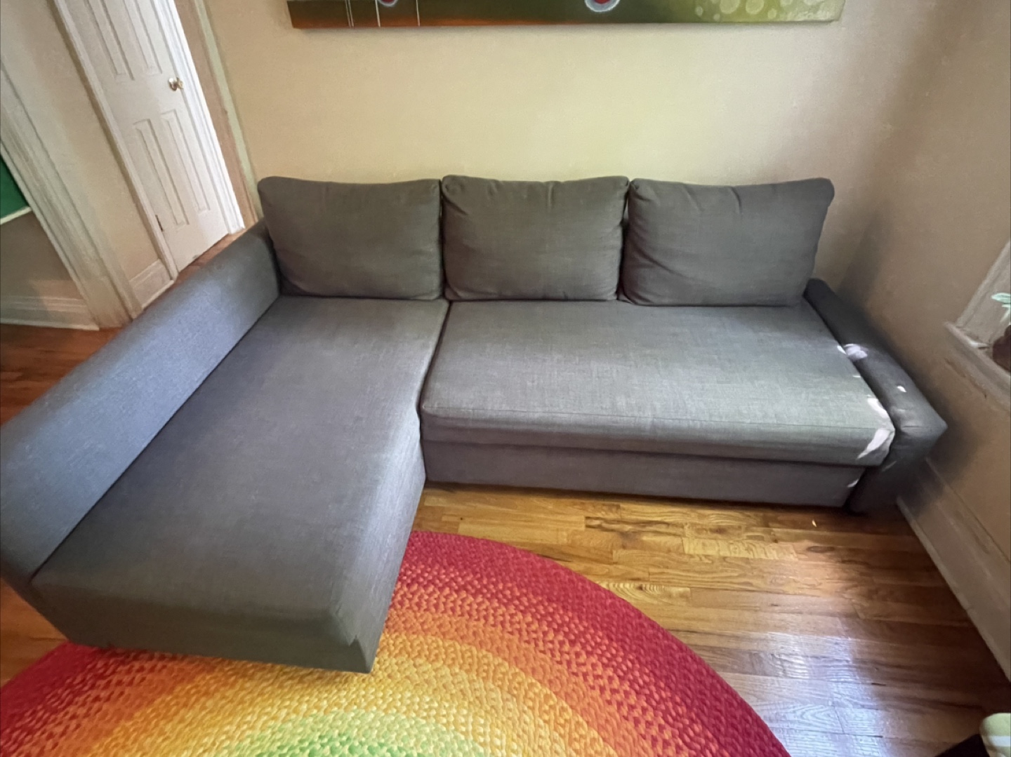 IKEA Friheten Sleeper Sectional Sofa - Gray