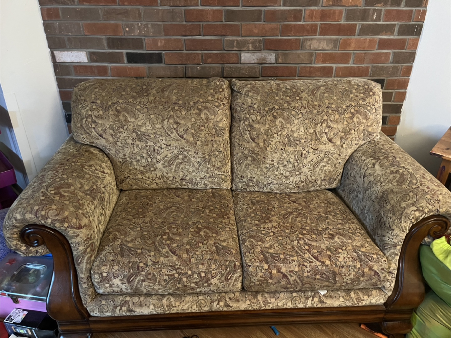 Floral Patterned 3-Seater Sofa - photo 2