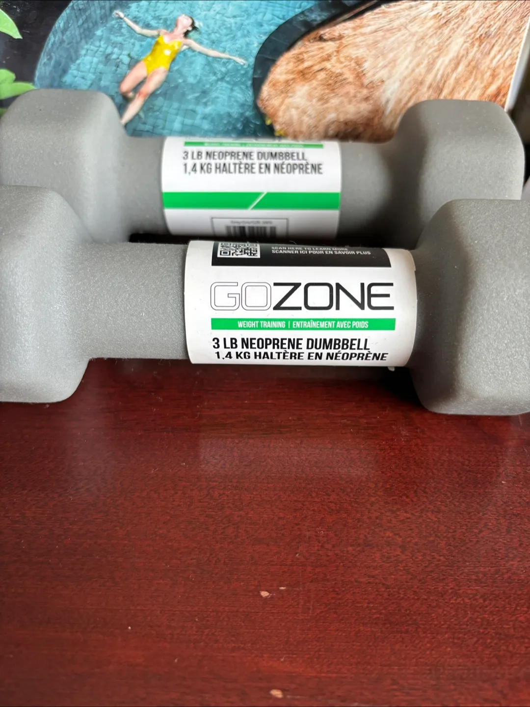 GoZone 3 LB Neoprene Dumbbell thumbnail