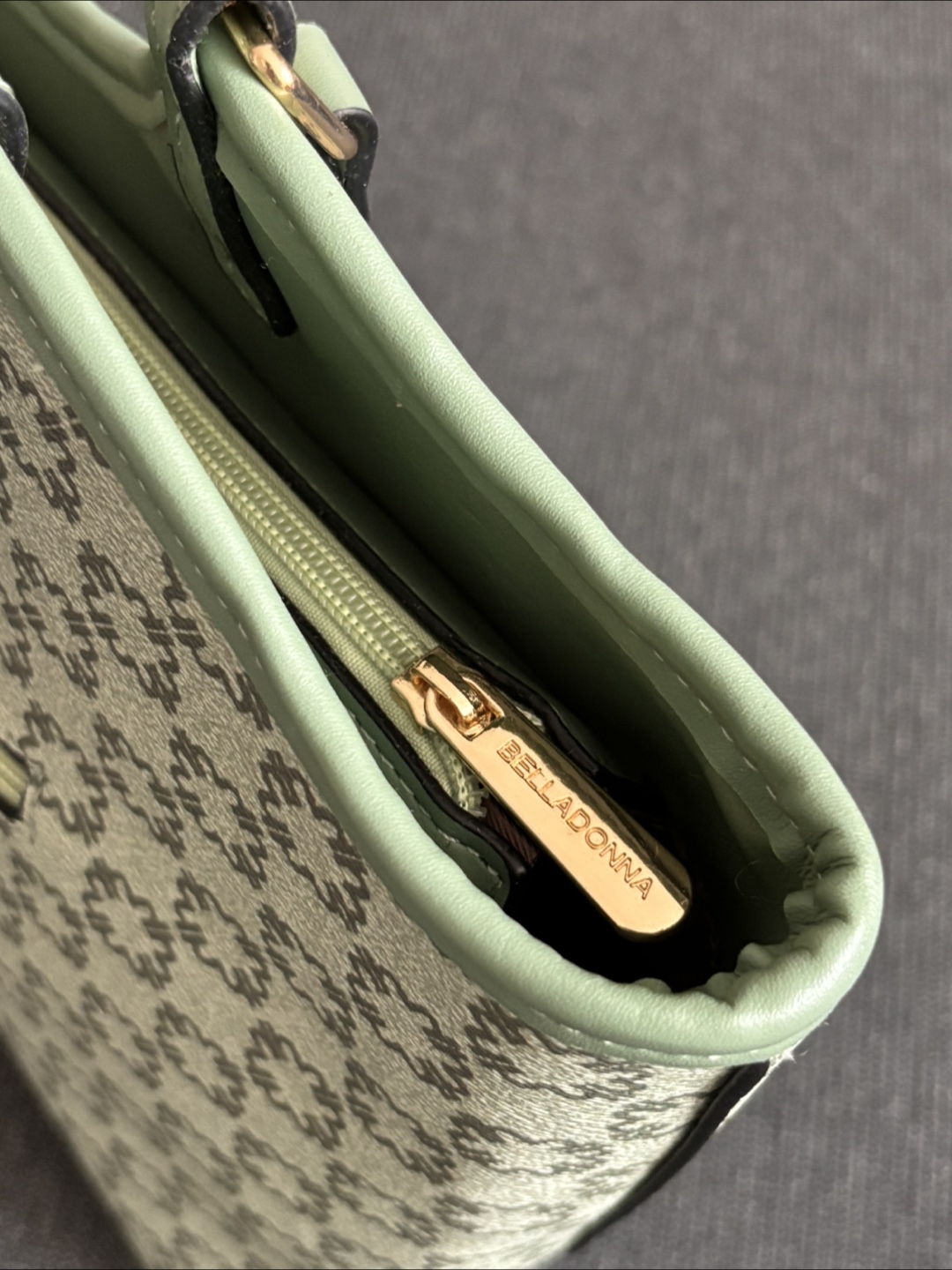 Belladonna Green Patterned Tote Bag - photo 3