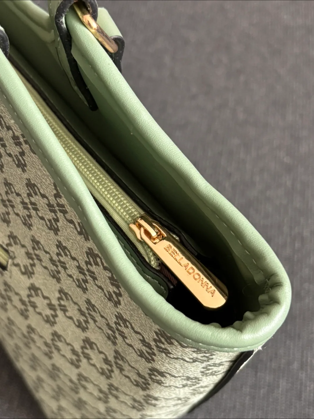 Belladonna Green Patterned Tote Bag image indicator(3)