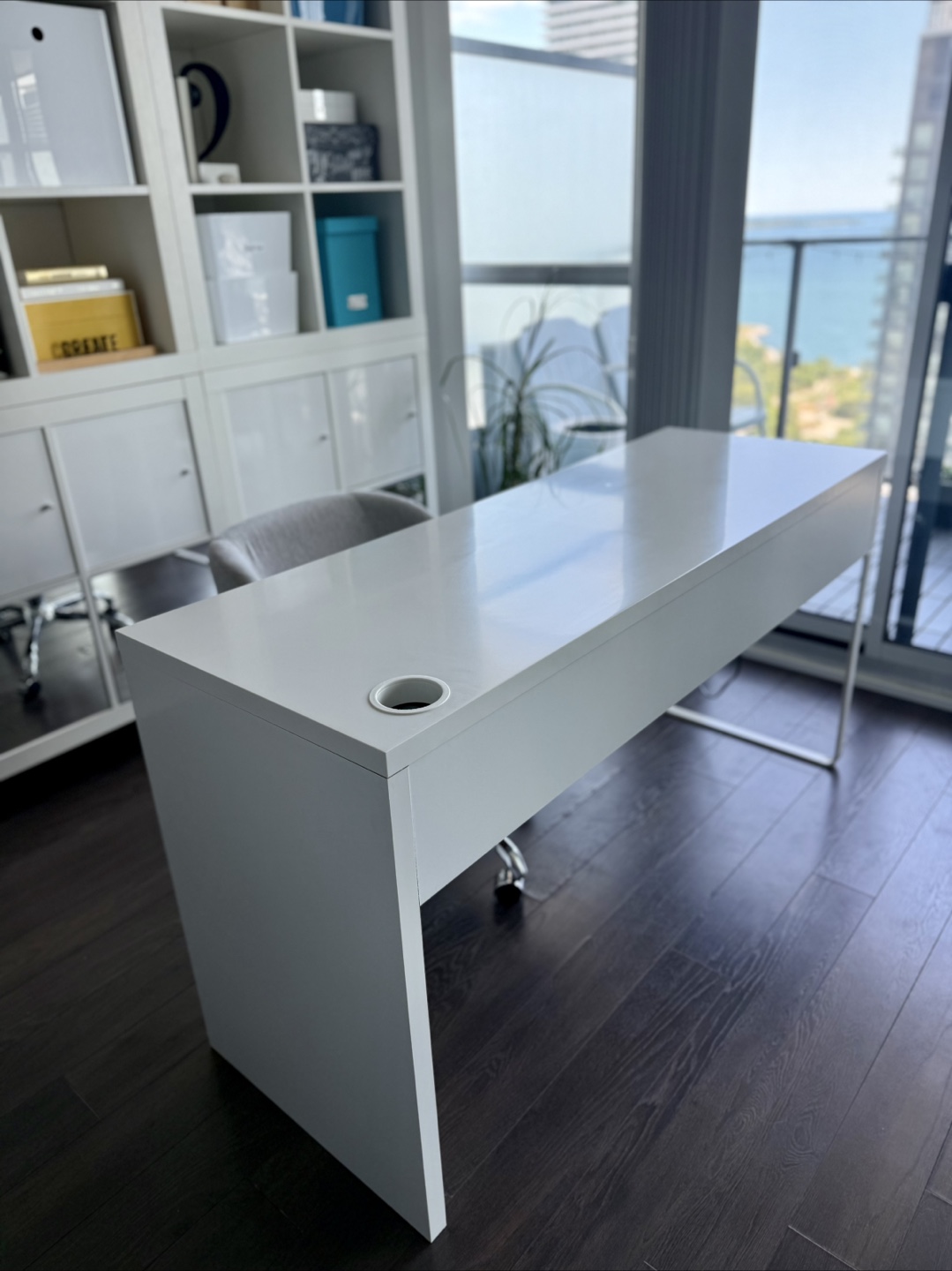 White IKEA Micke Desk