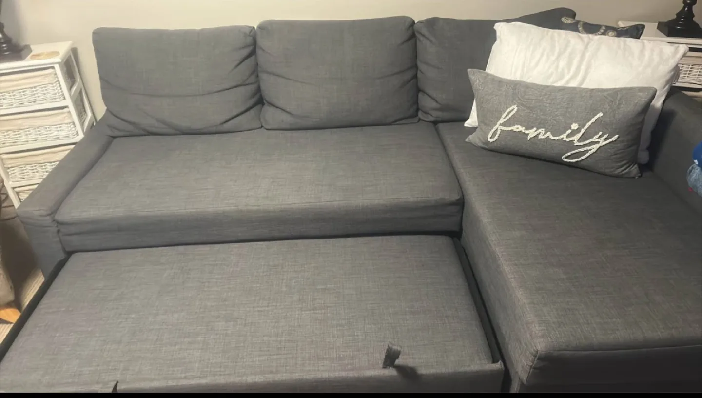 IKEA grey Friheten Sleeper Sectional Sofa(DELIVERY AVAILABLE) image indicator(2)