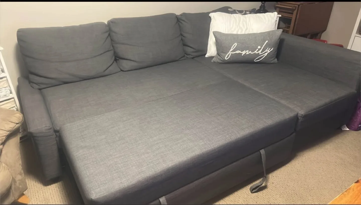 IKEA grey Friheten Sleeper Sectional Sofa(DELIVERY AVAILABLE) image indicator(3)