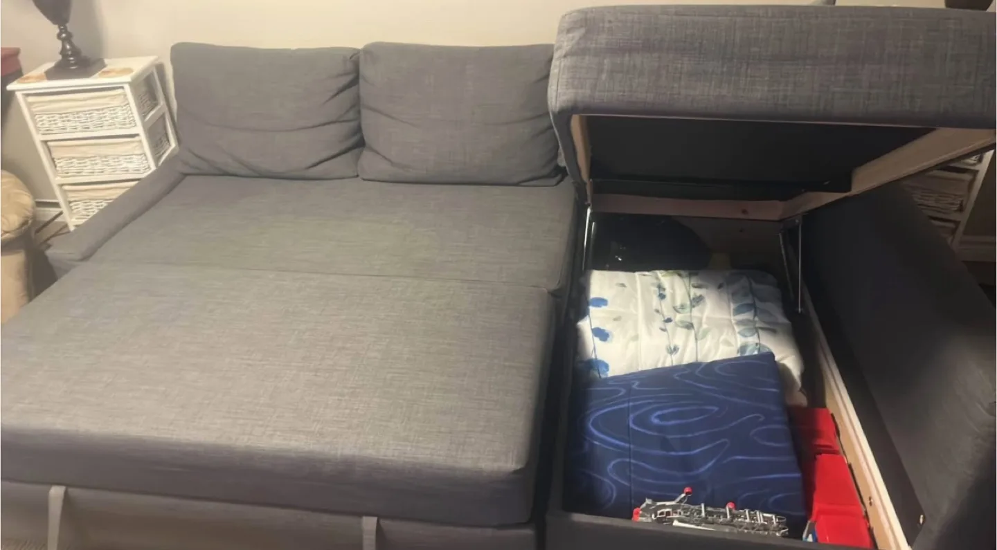 IKEA grey Friheten Sleeper Sectional Sofa(DELIVERY AVAILABLE) image indicator(4)