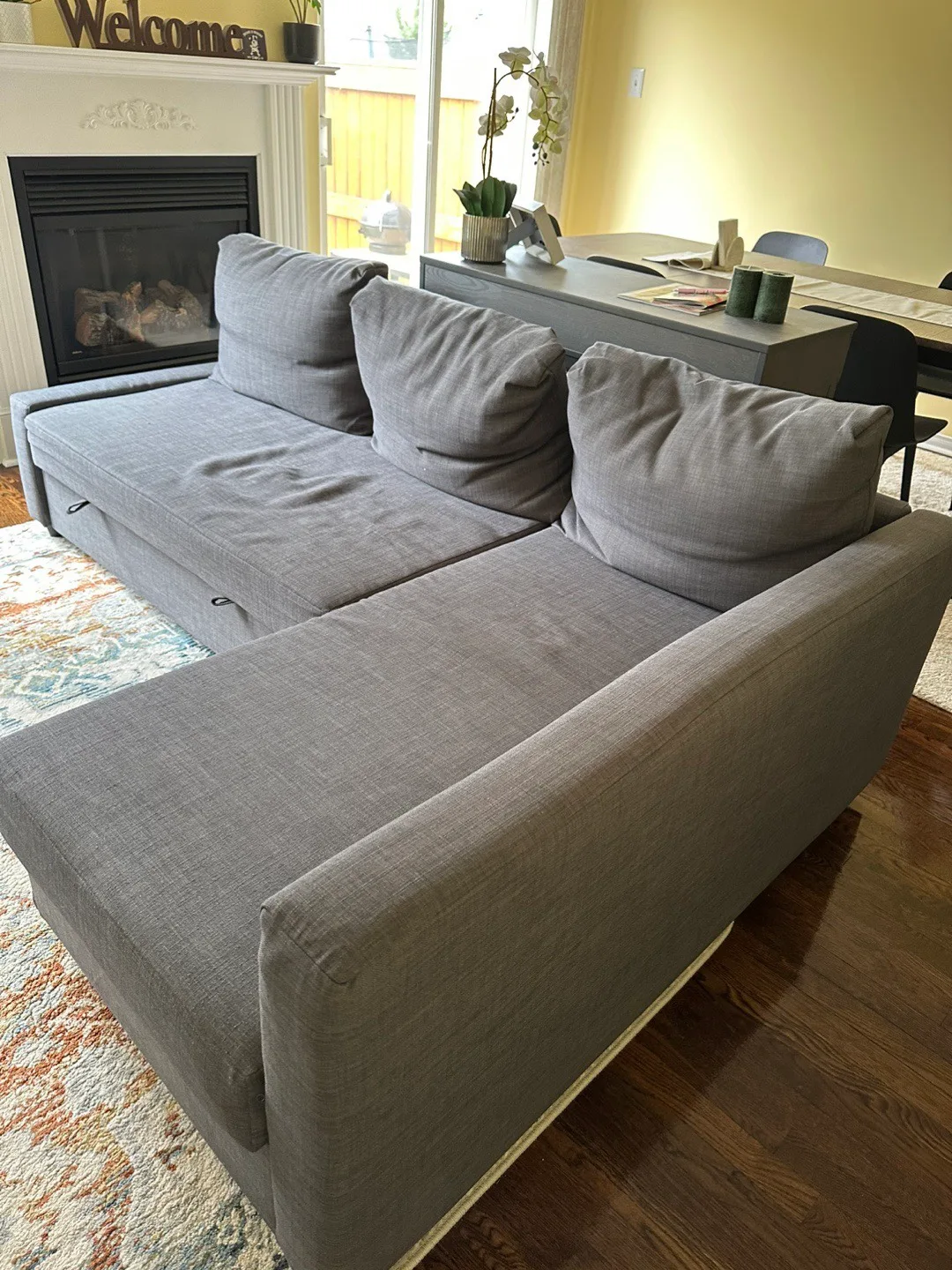 IKEA grey Friheten Sleeper Sectional Sofa(DELIVERY AVAILABLE) image indicator(6)