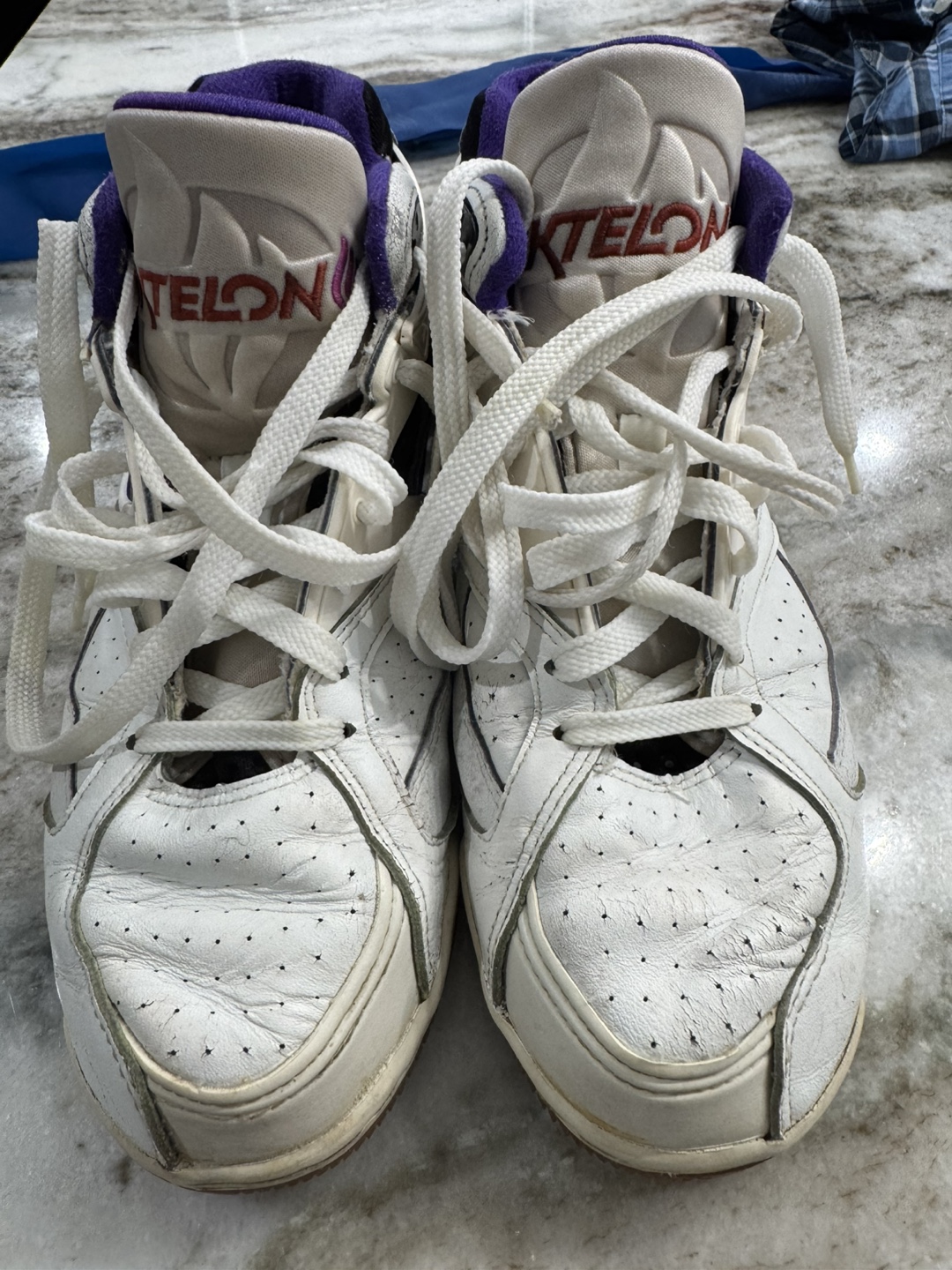Ektelon White/Purple Athletic Shoes