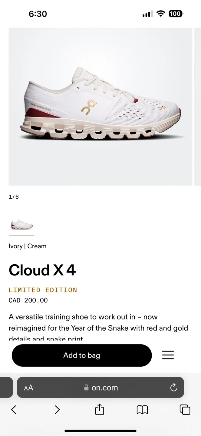 On Cloud X 4 Ivory Cream - Limited Edition image indicator(2)