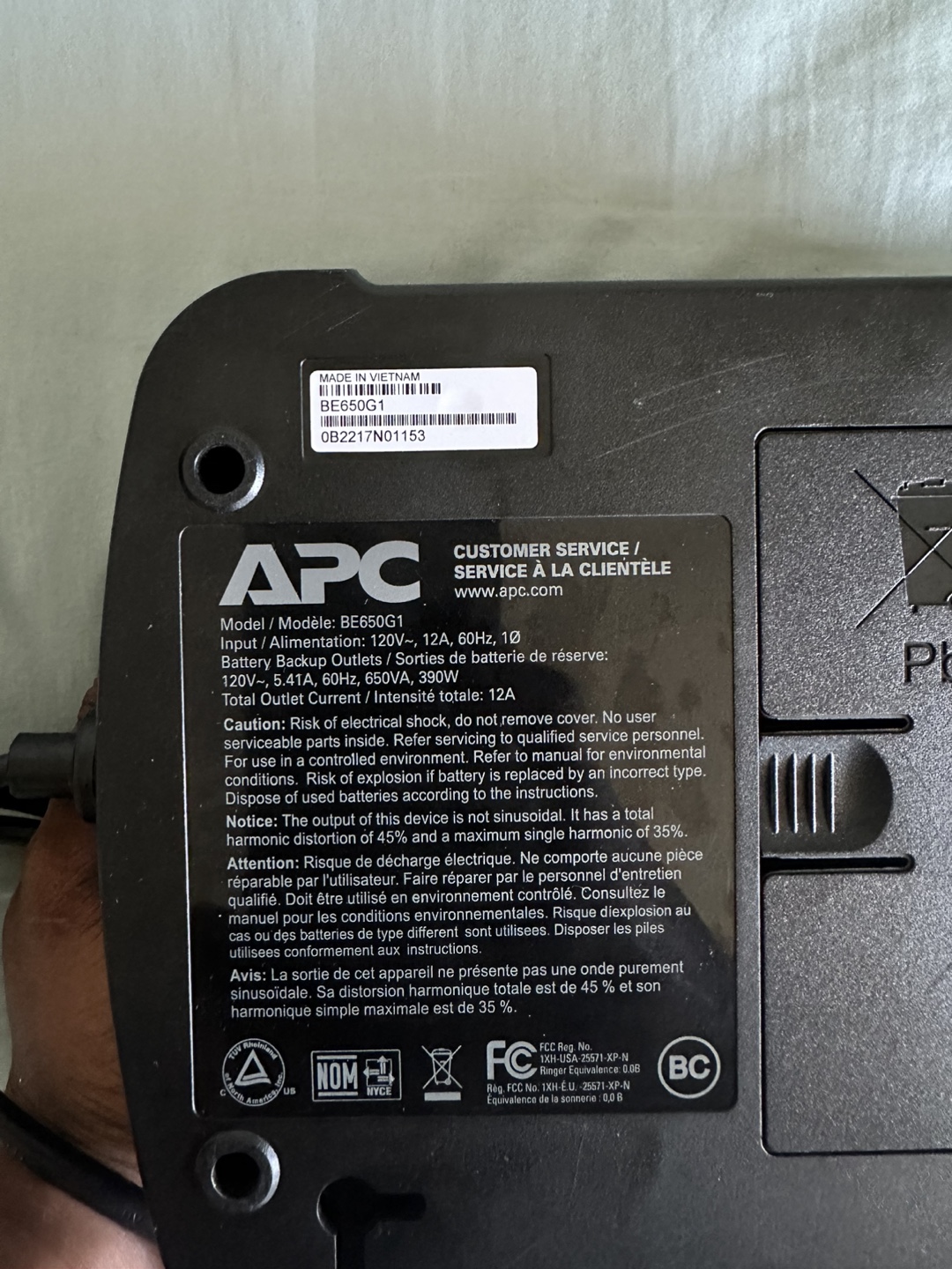 APC Back-UPS 650 - photo 5