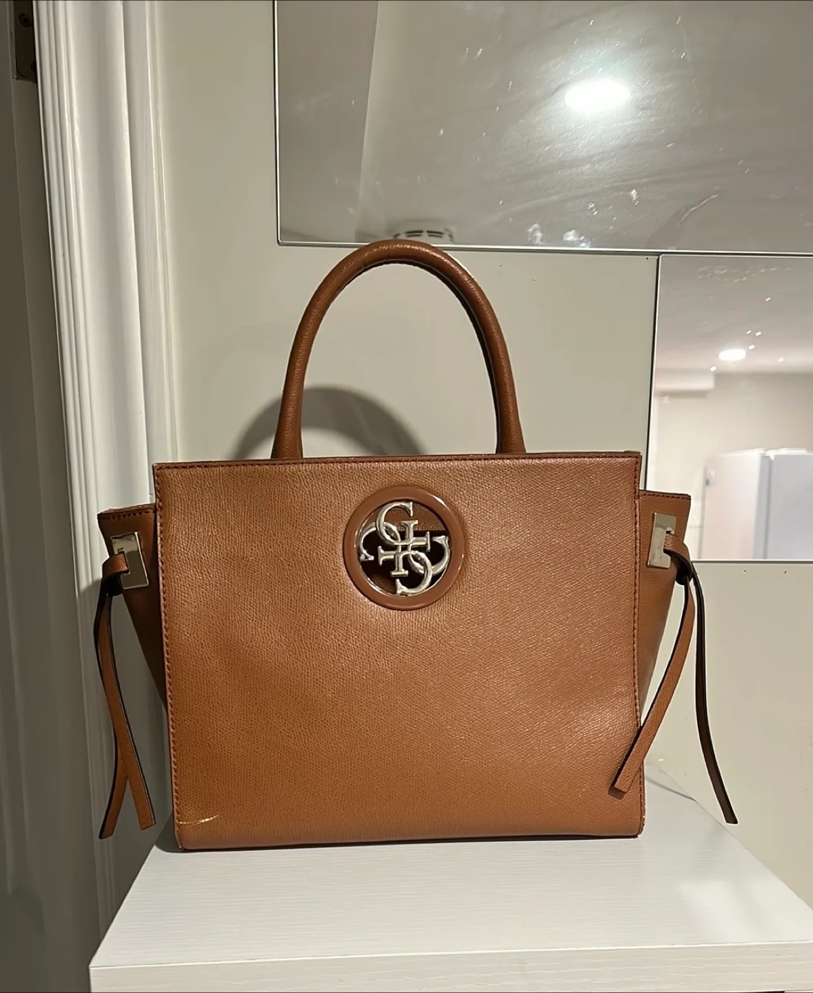 Guess Brown Tote Bag thumbnail