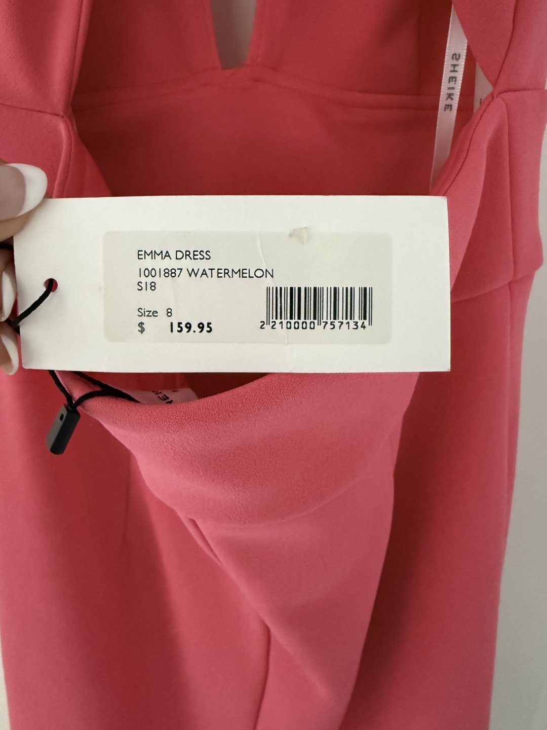 Sheike Emma Dress - Watermelon - Size 8 - photo 4
