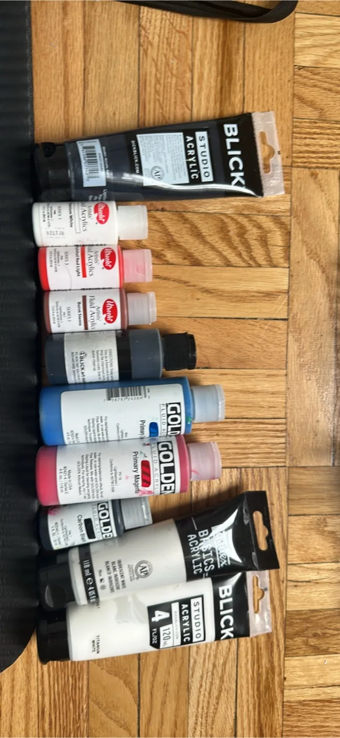Blick & Golden Artist Acrylic Paint Lot thumbnail