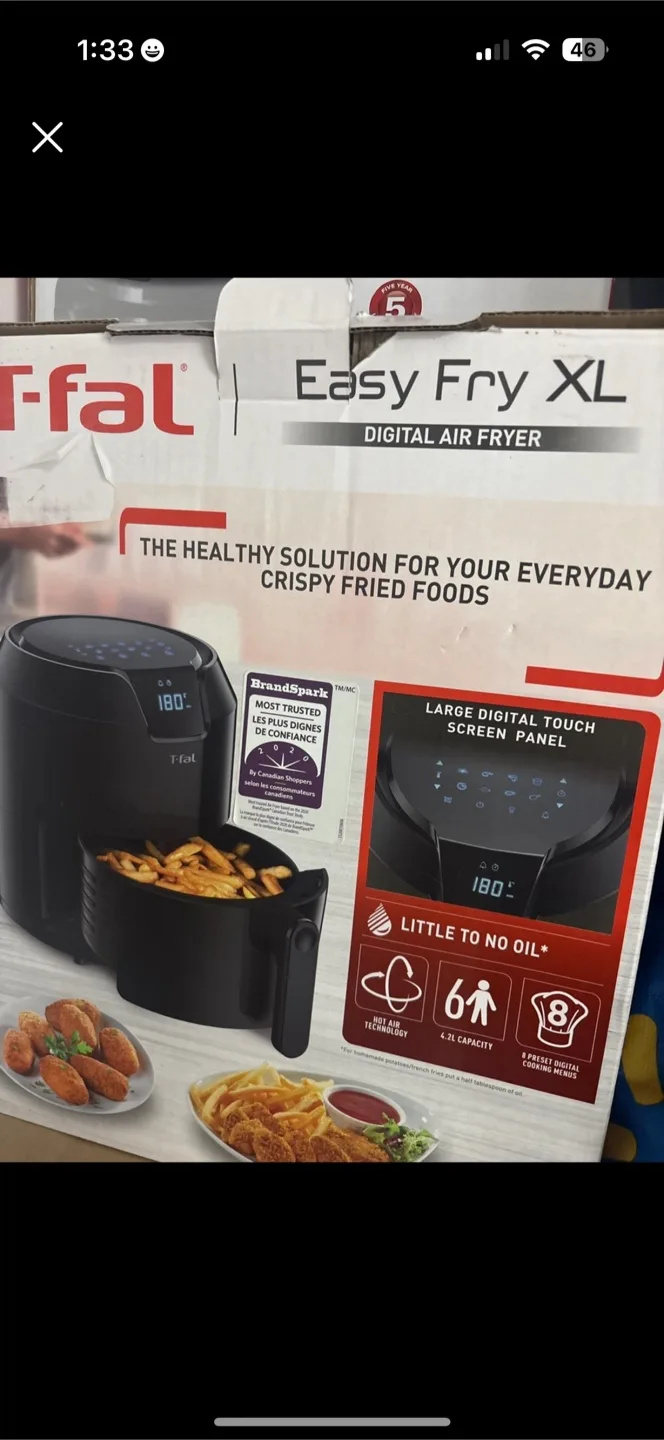 T-fal Easy Fry XL Digital Air Fryer thumbnail
