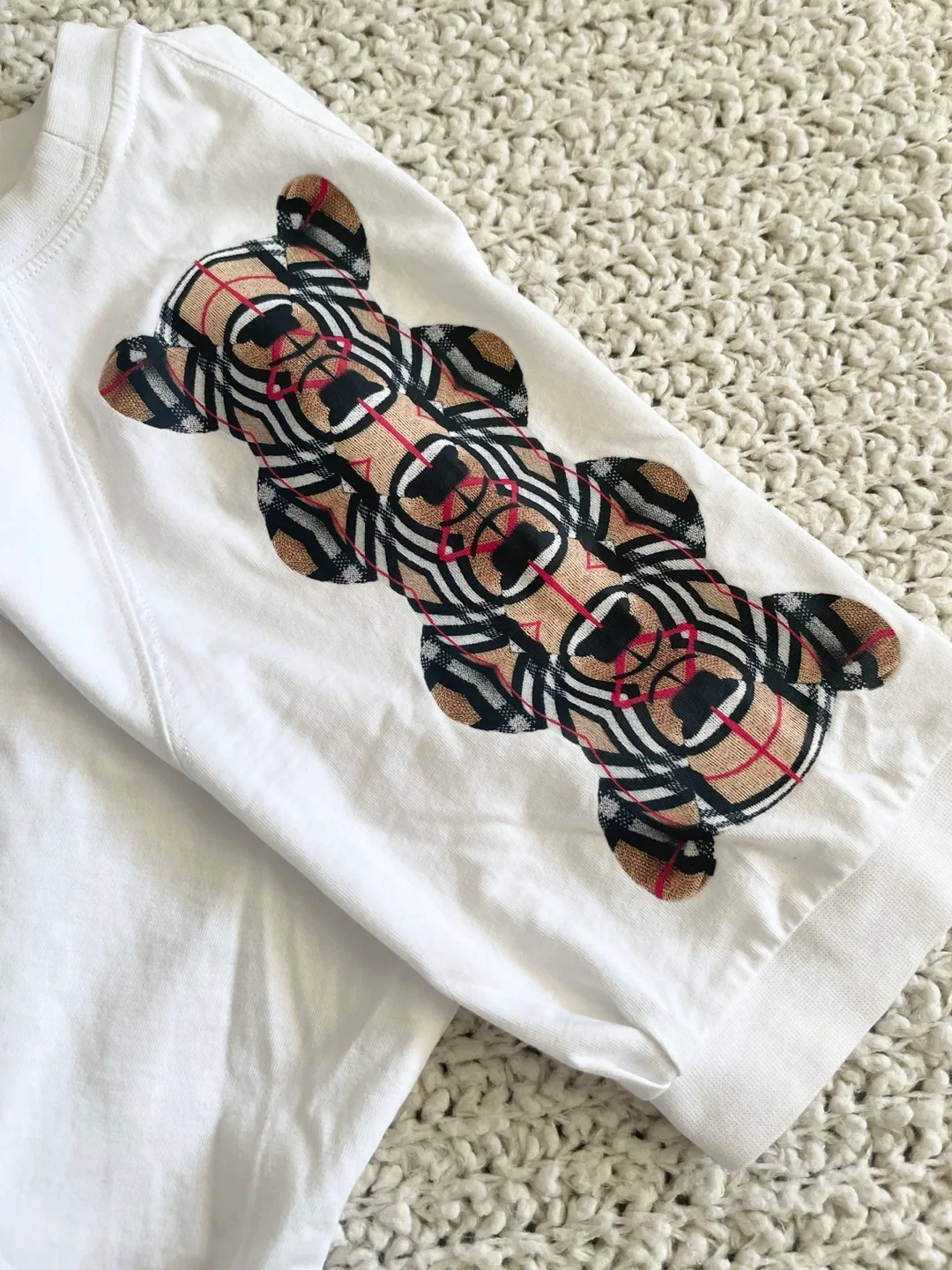 Burberry Thomas Bear Cropped White T-Shirt image indicator(4)