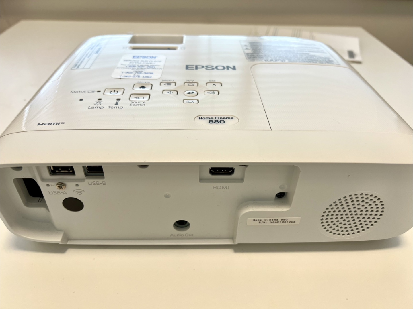 Epson Home Cinema 880 Projector - photo 4