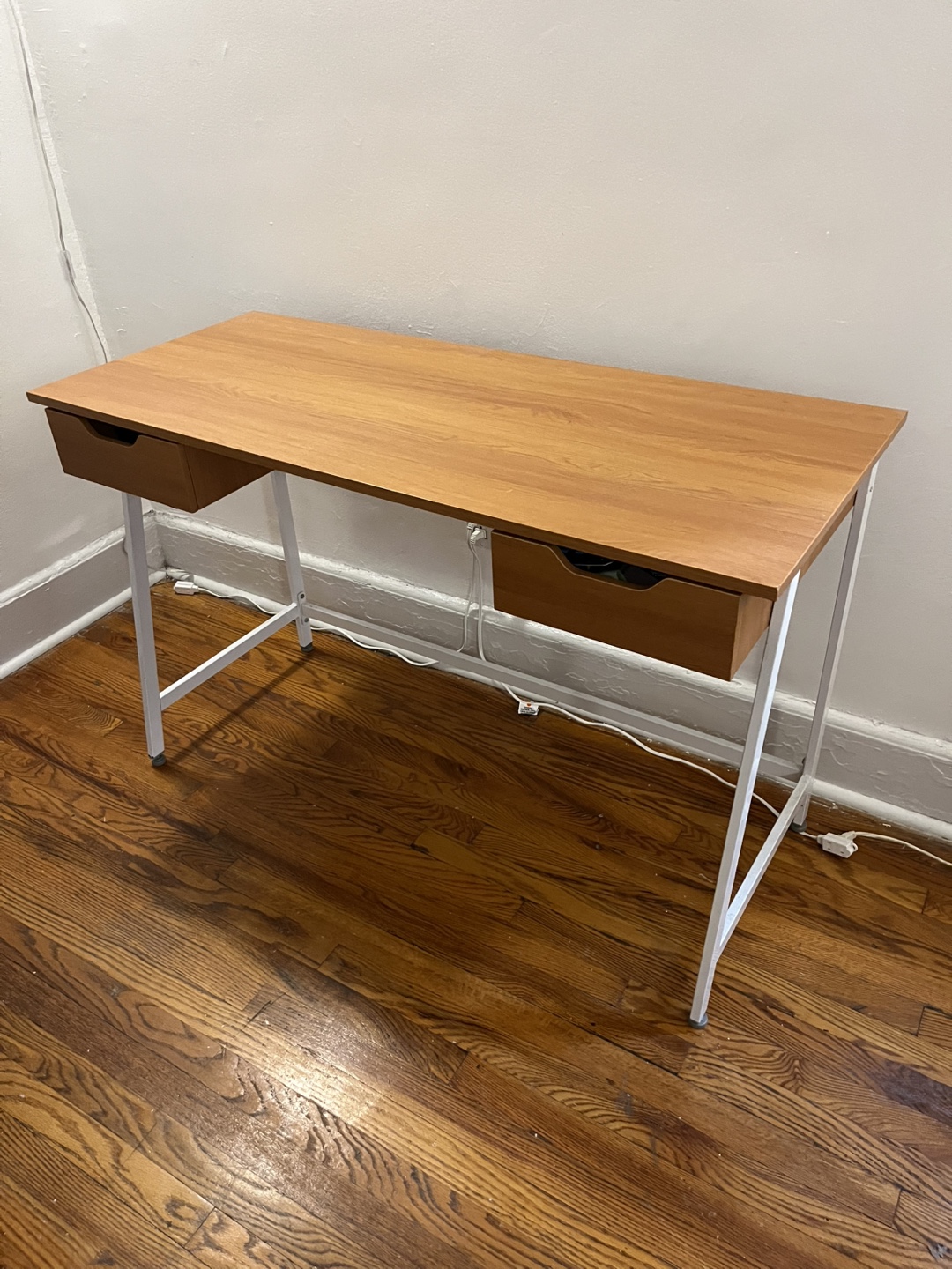 Wooden Desk with Drawers - photo 2
