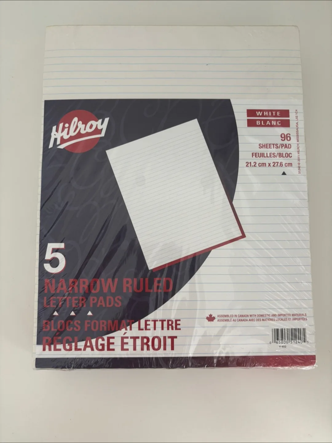 Hilroy Narrow Ruled Letter Pads - 5 Pack thumbnail