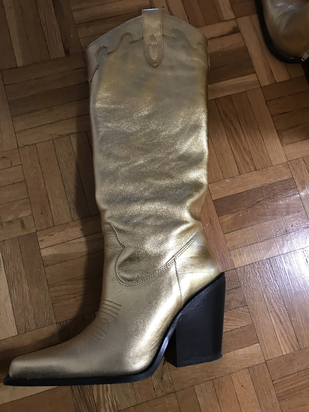 L’ Intervalle Gold Cowboy Boots - photo 2