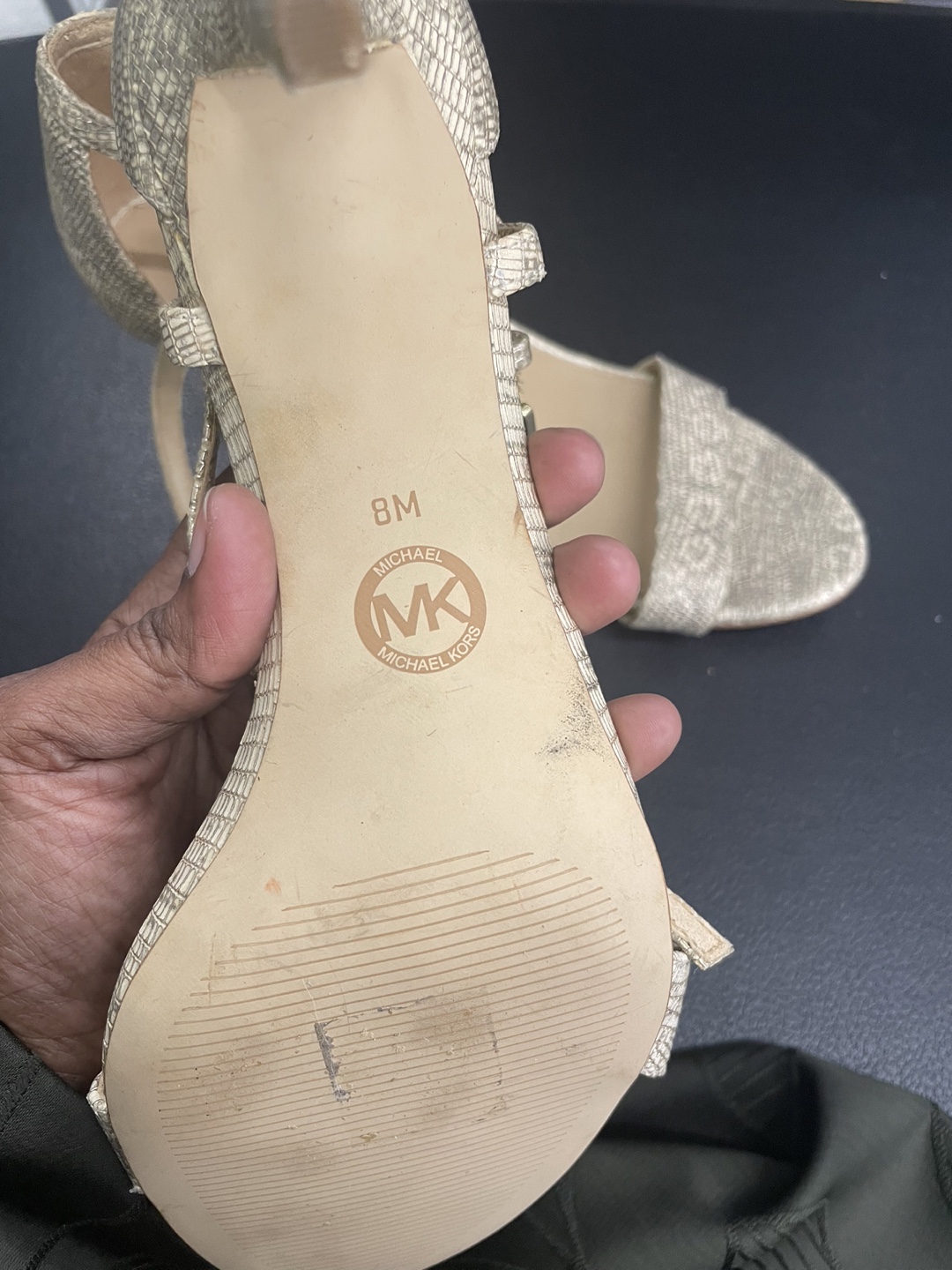 Michael Kors Gold Heels - Size 8 - photo 4