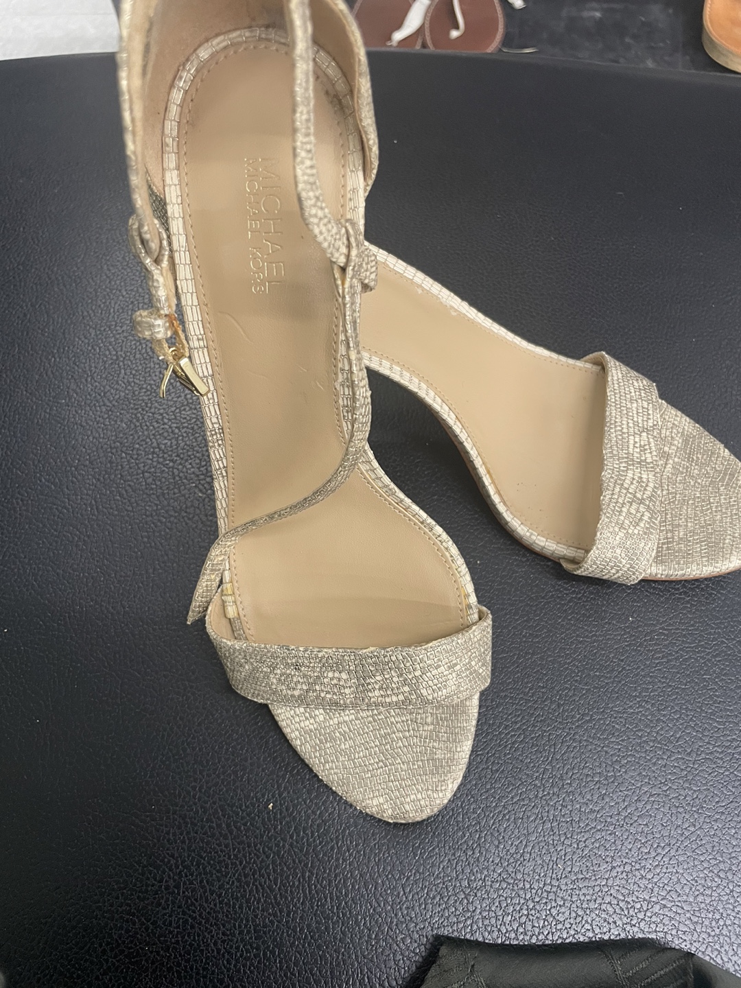 Michael Kors Gold Heels - Size 8 - photo 2