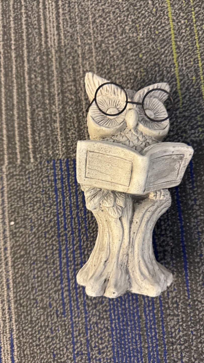 Owl Figurine with Glasses