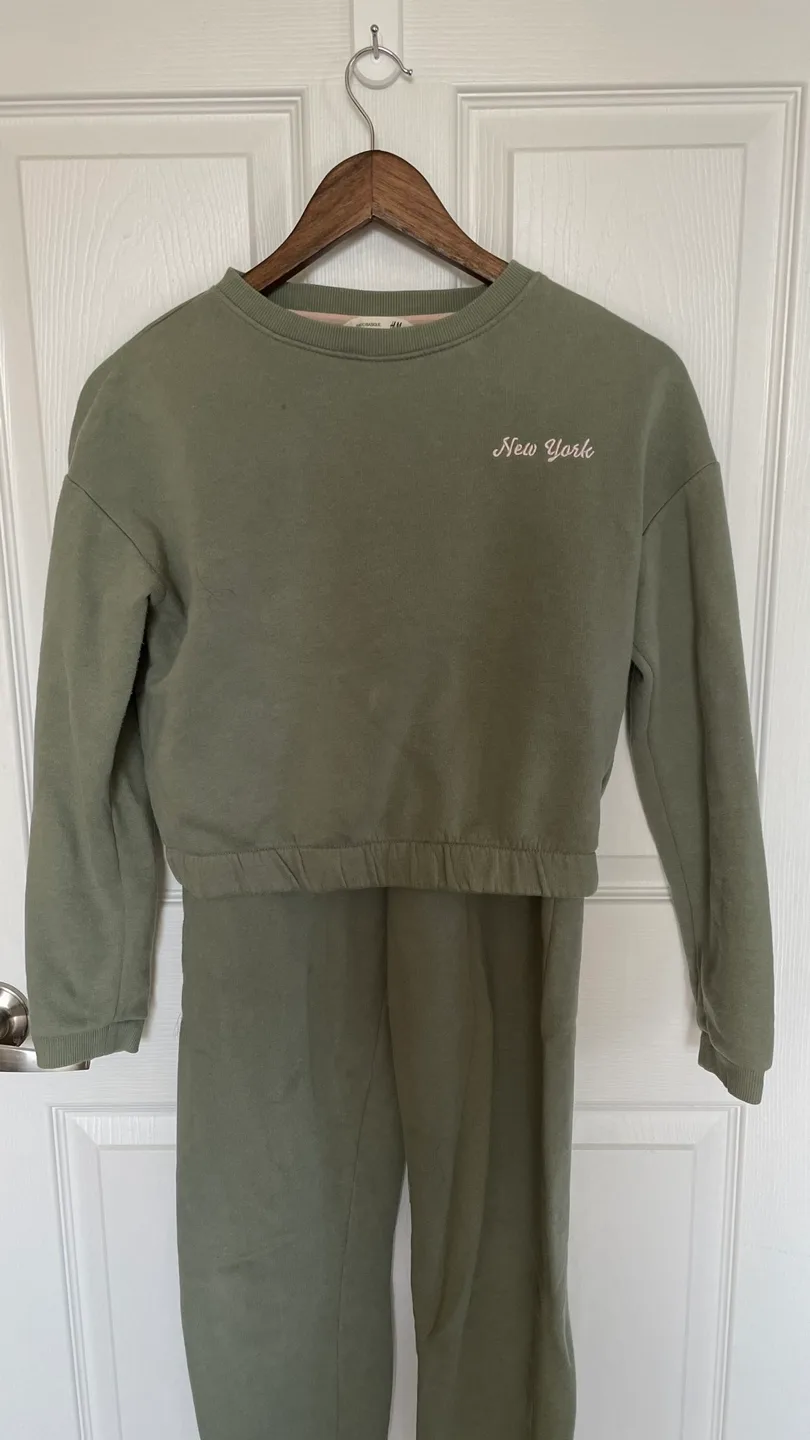 H&M Kids' Olive Green Tracksuit Size 12-13 thumbnail