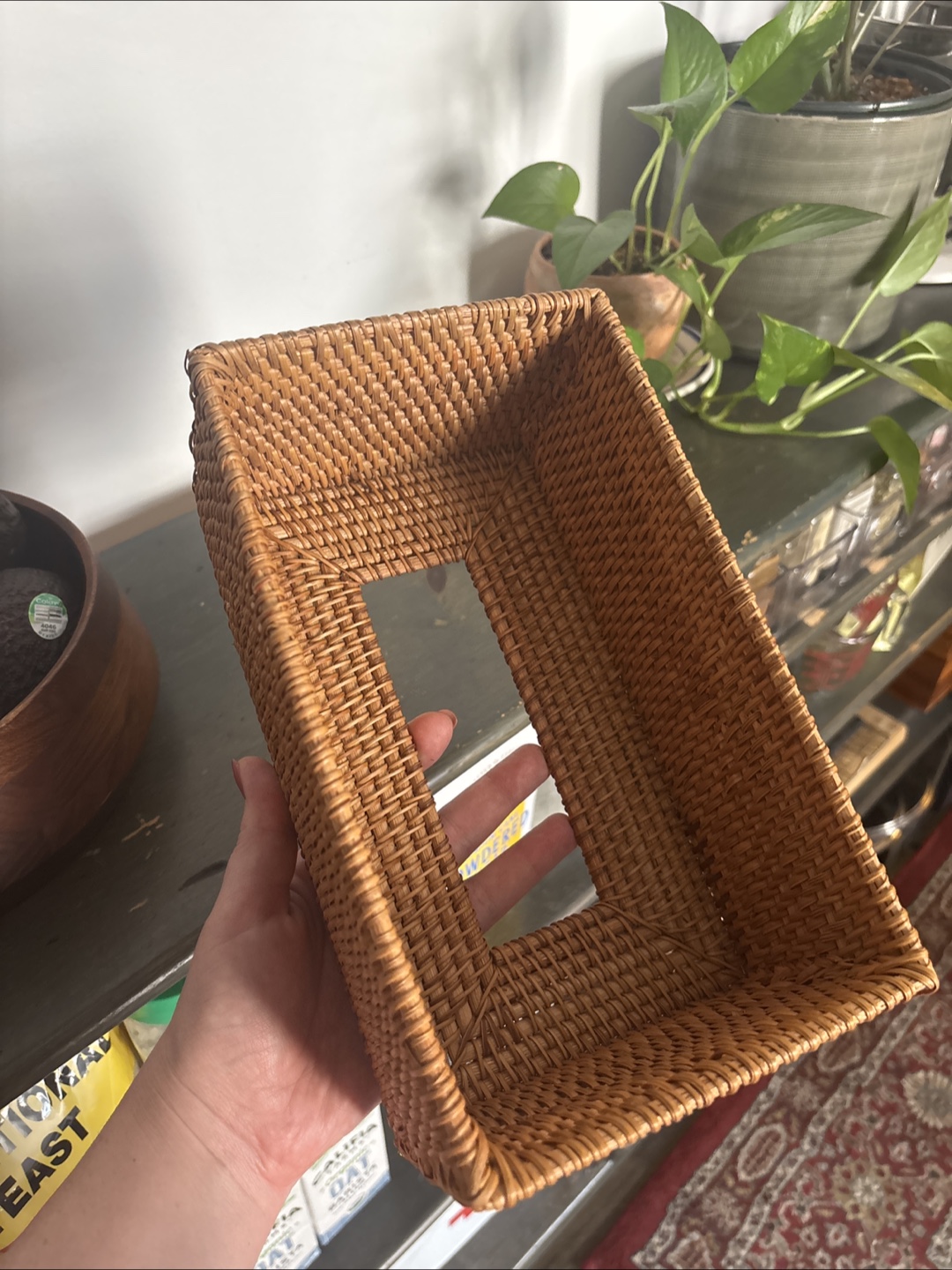 Wicker Tissue Box Cover - photo 2