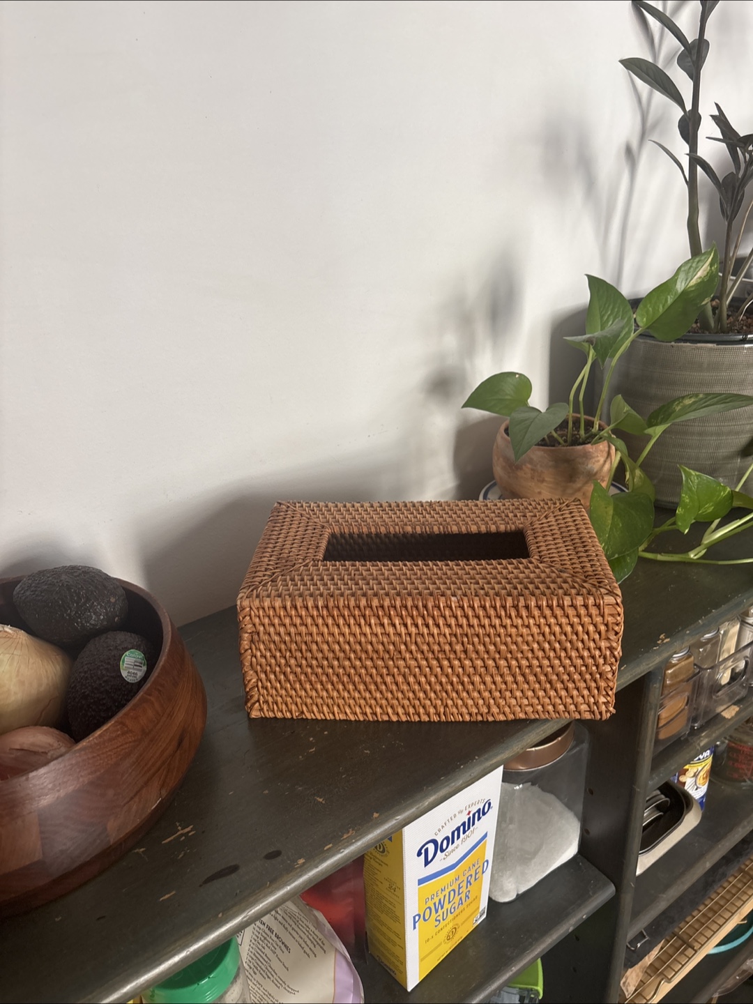 Wicker Tissue Box Cover