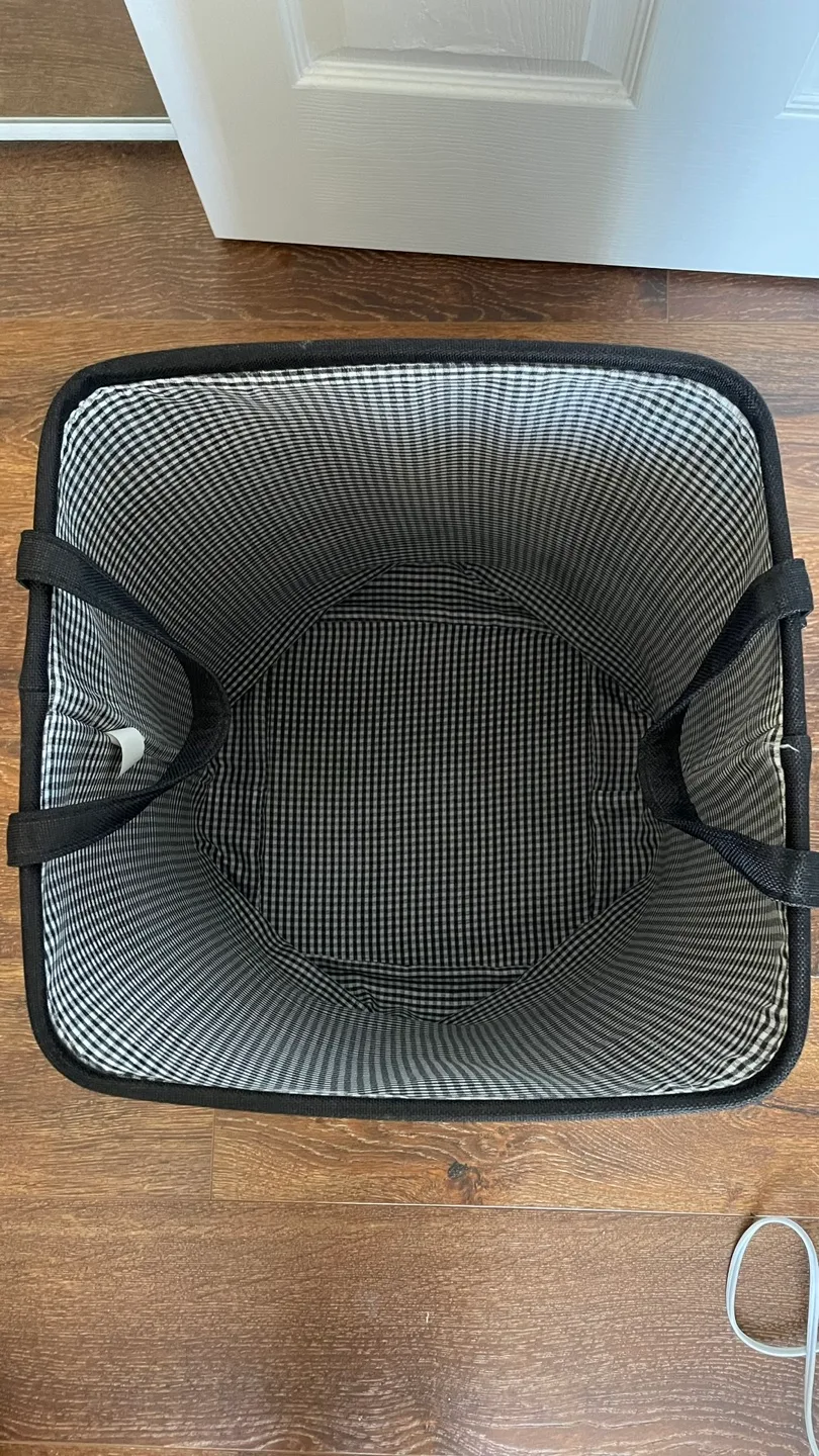 Rae Dunn 'Wash' Laundry Basket - Black image indicator(3)