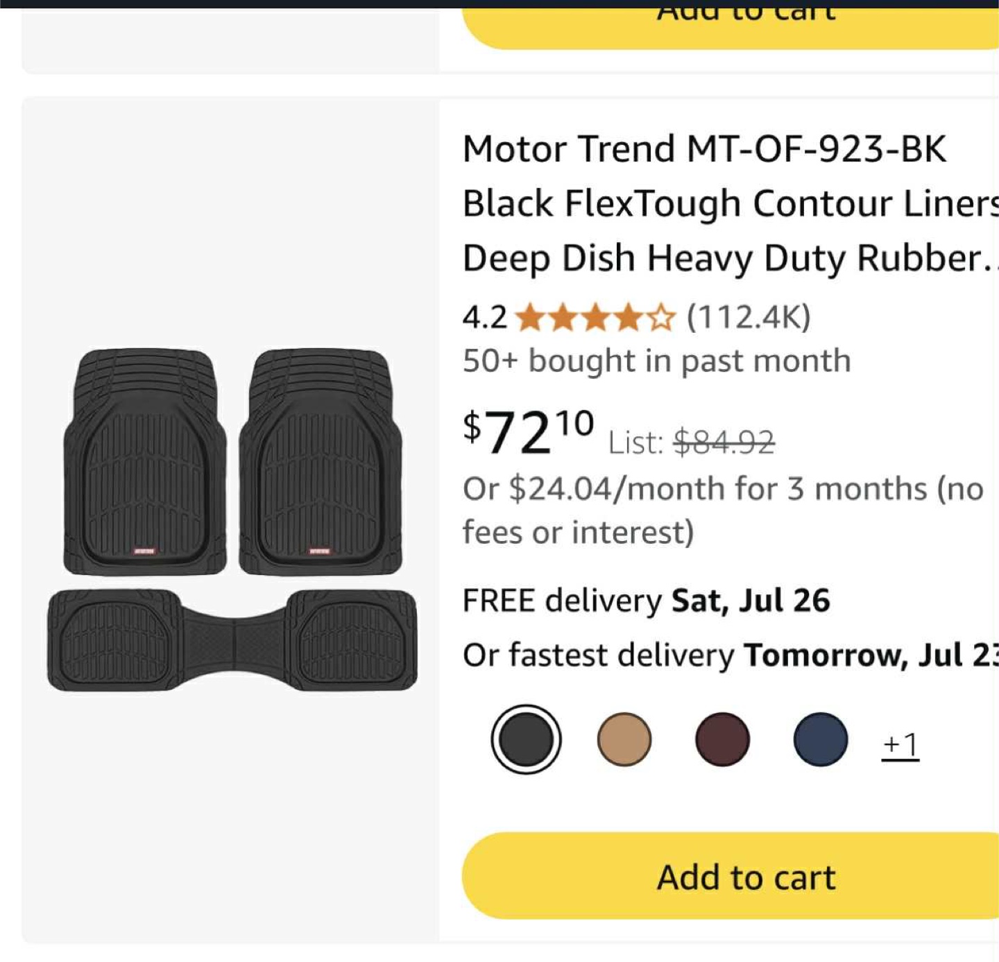 Motor Trend FlexTough Black Floor Liners - photo 4