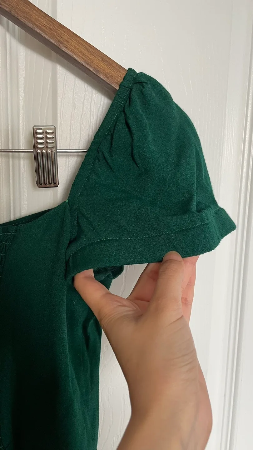 Reformation Green Midi Dress image indicator(6)