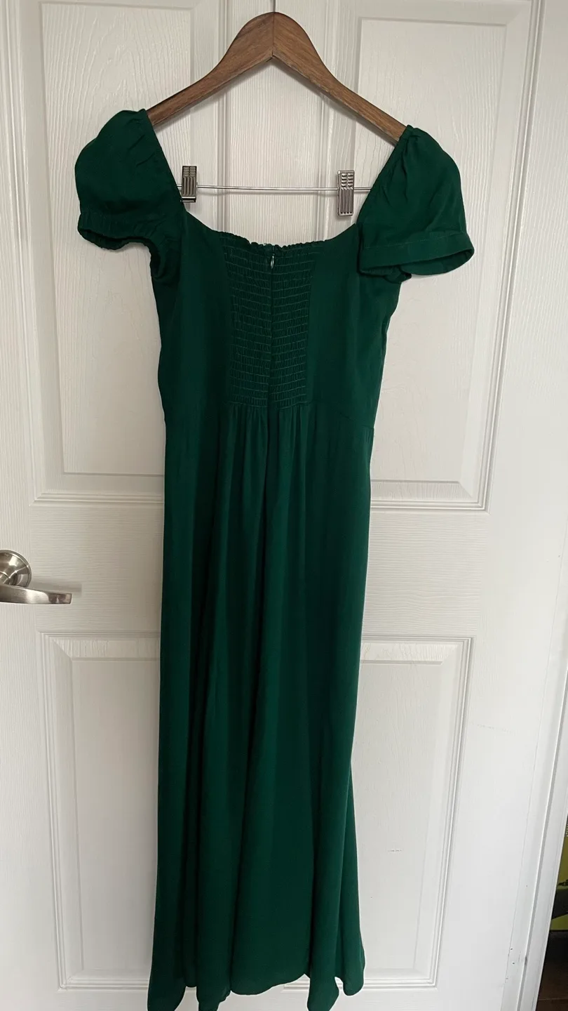 Reformation Green Midi Dress image indicator(3)