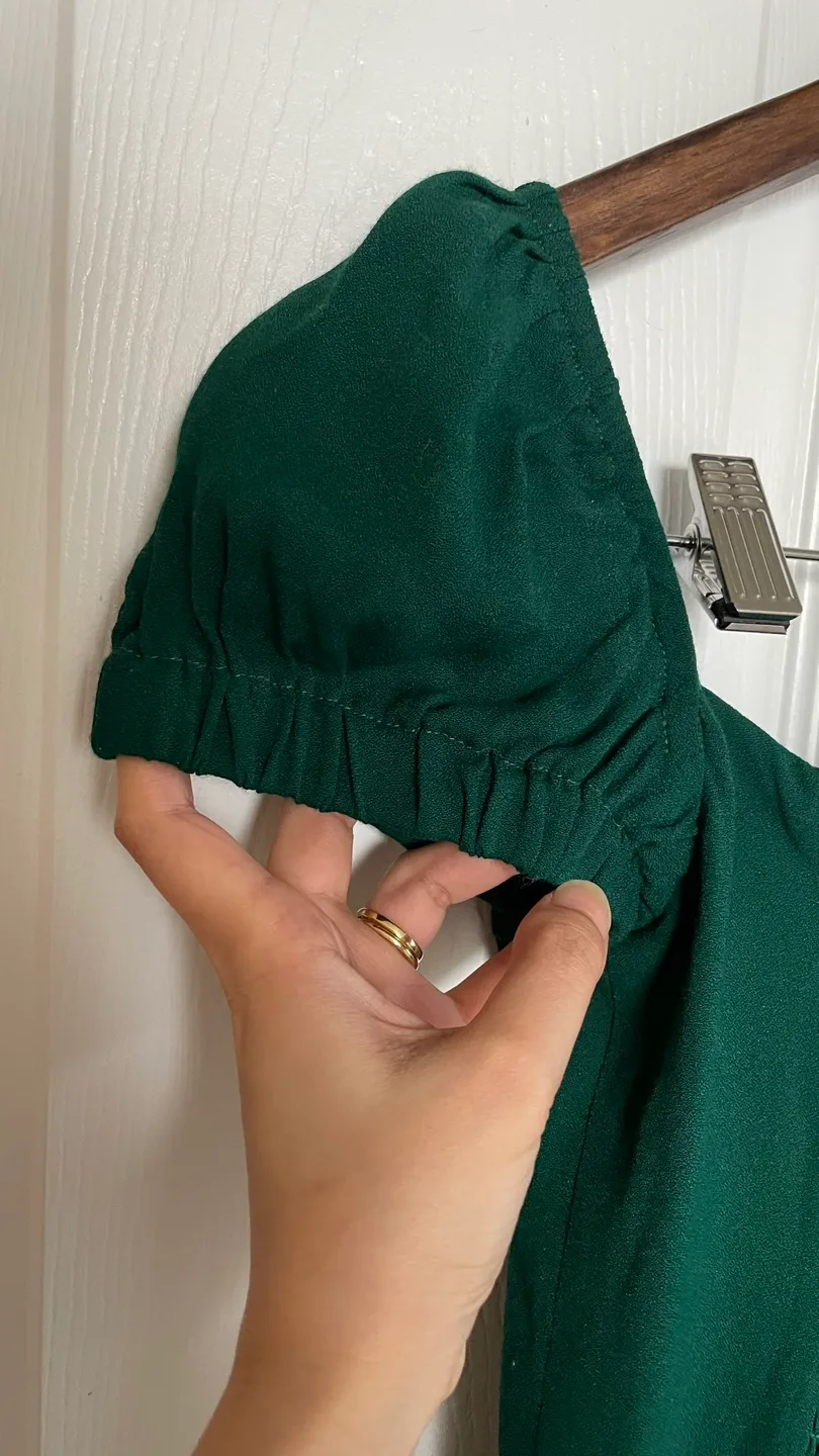 Reformation Green Midi Dress image indicator(7)