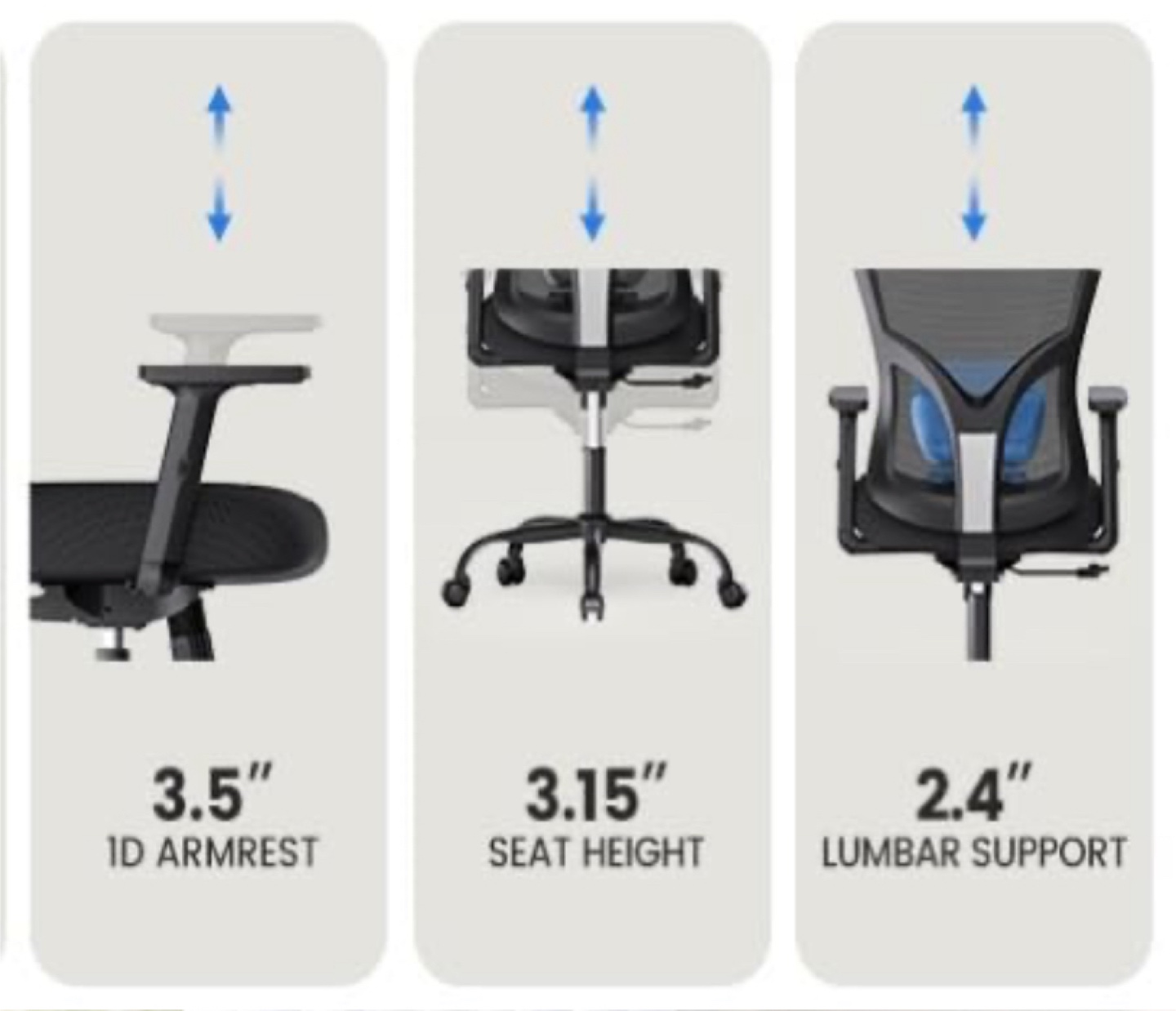 Black Ergonomic Mesh Office Chair - photo 2