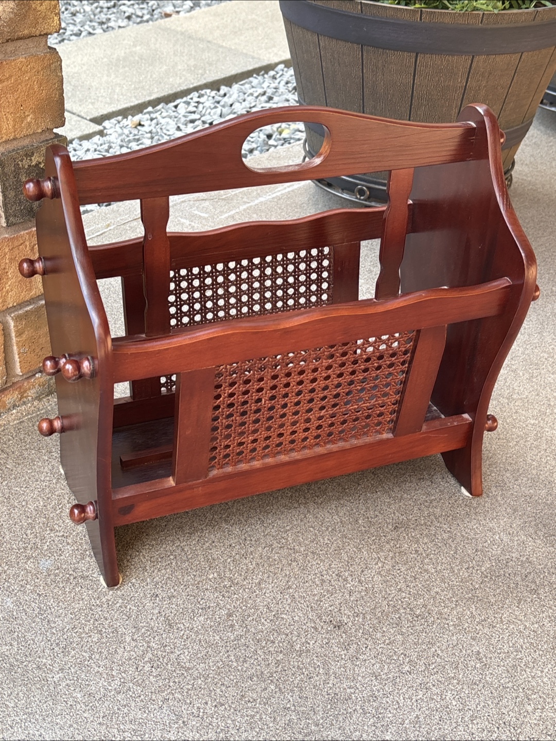 Wooden Magazine Rack