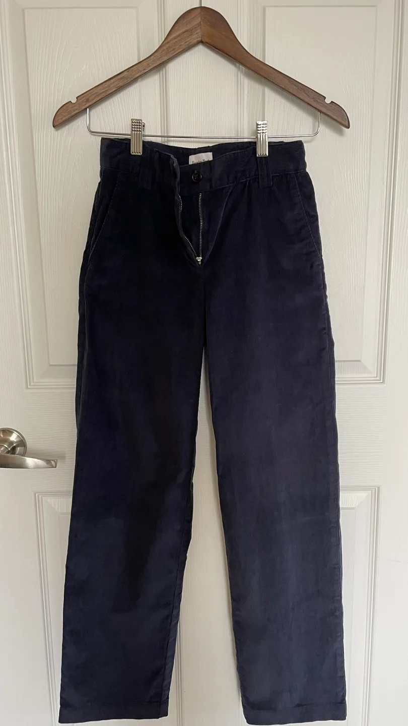 Sunday Best Navy Corduroy Pants, Size 0 thumbnail