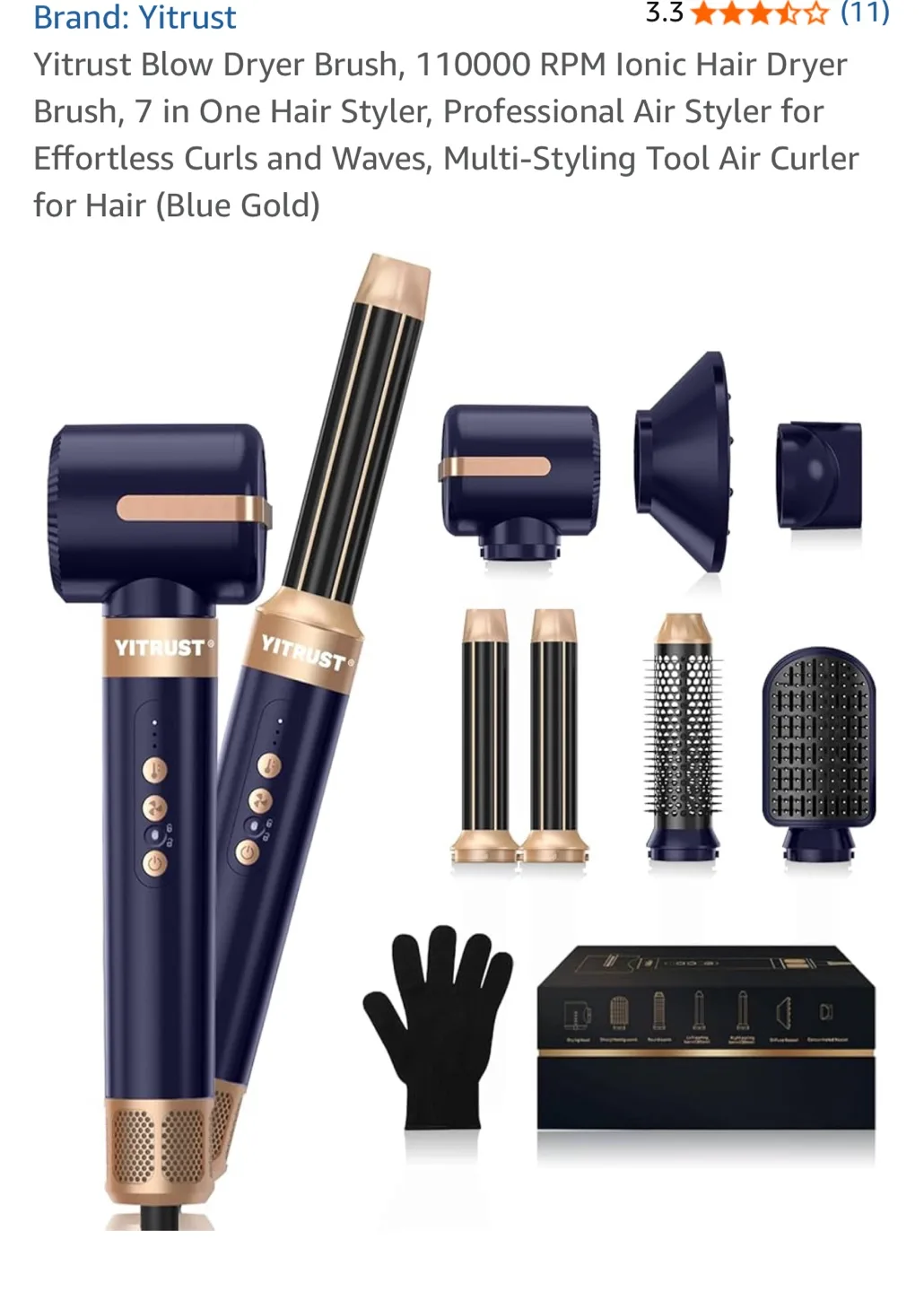 Yitrust Blow Dryer Brush - 7 in 1 Hair Styler thumbnail