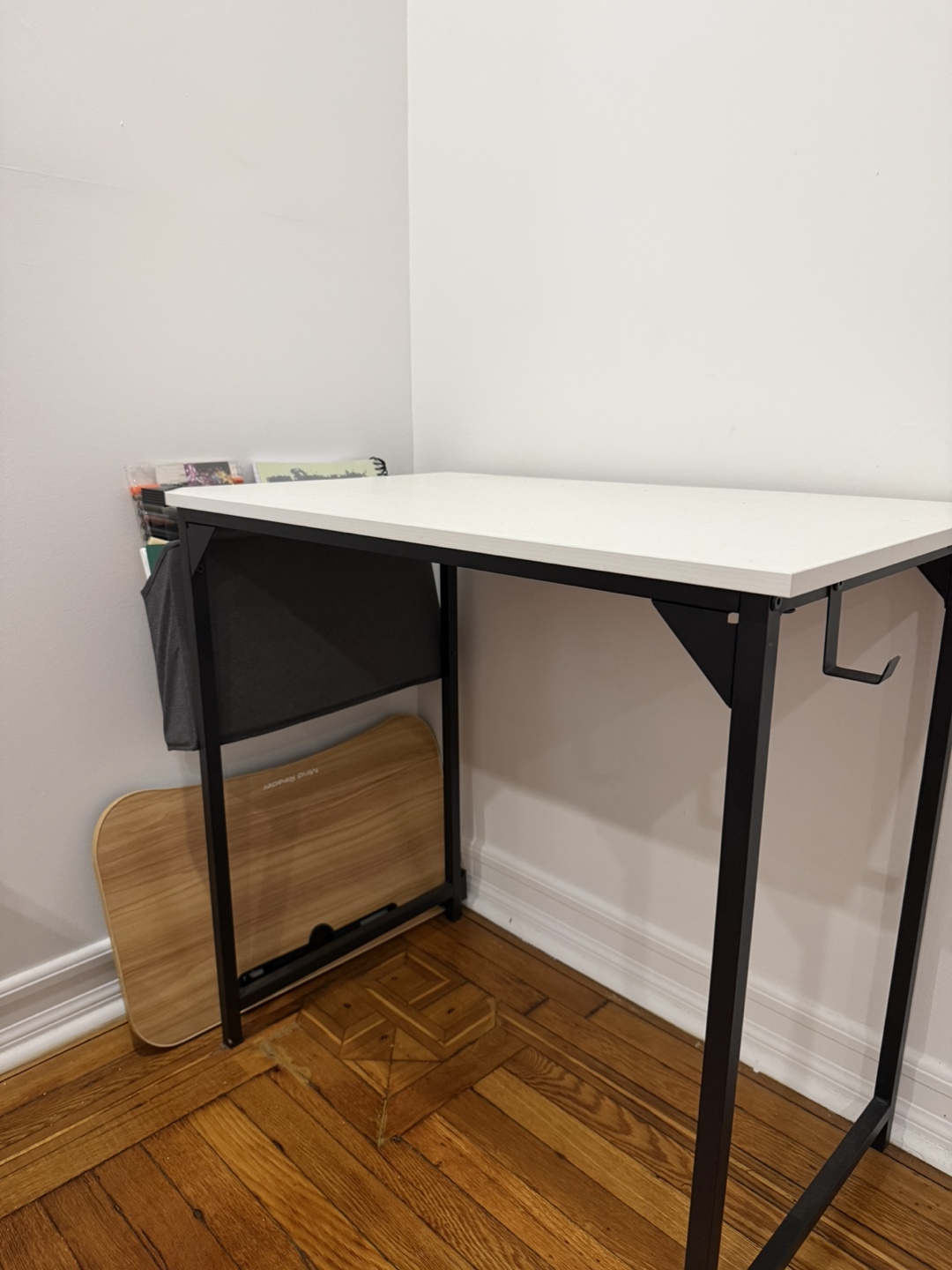 White & Black Small Desk