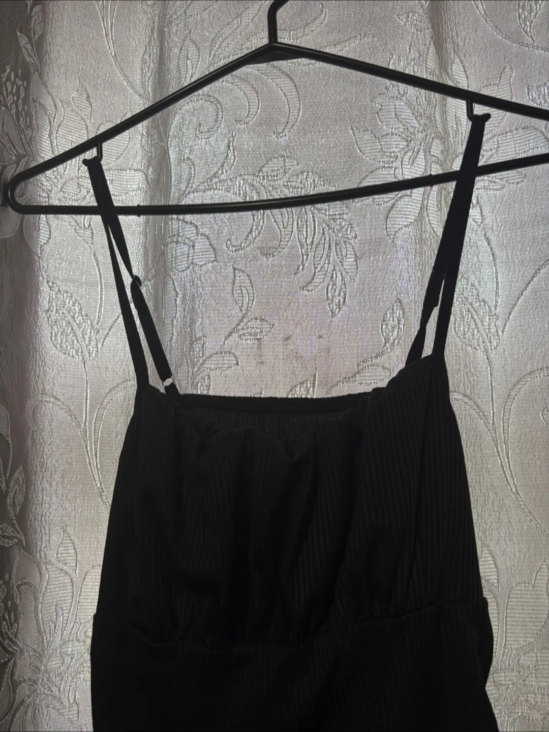 Black Ribbed Bodysuit thumbnail