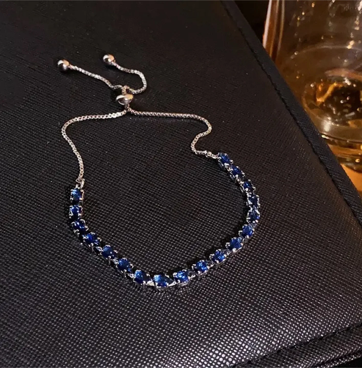 blue stones adjustable bracelet image indicator(3)