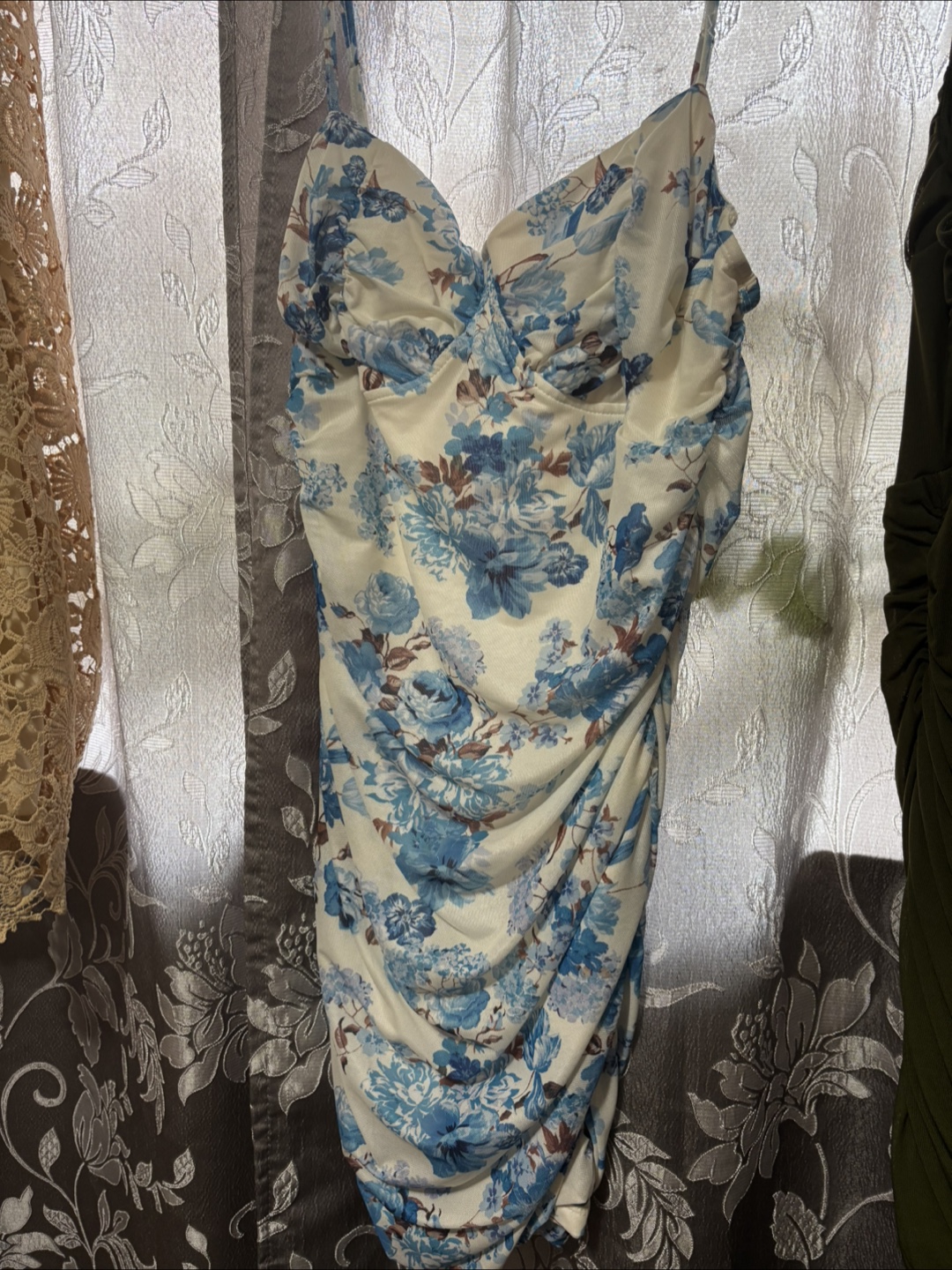 Shein Blue Floral Dress - Size L - photo 3