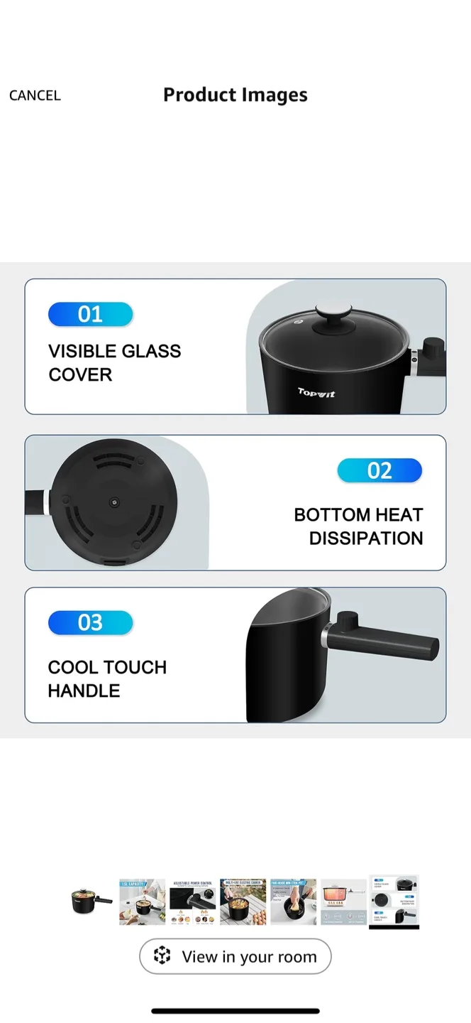 Topwit Electric Cooker - 1.5L Capacity image indicator(8)