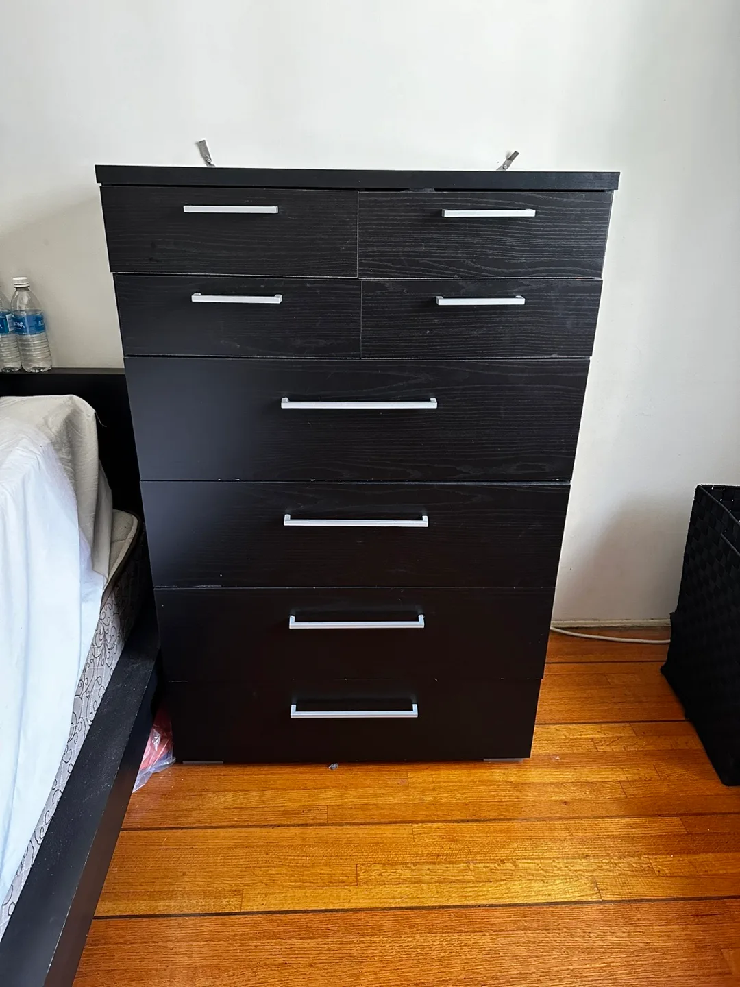 Black Wood 8-Drawer Dresser from JYSK thumbnail