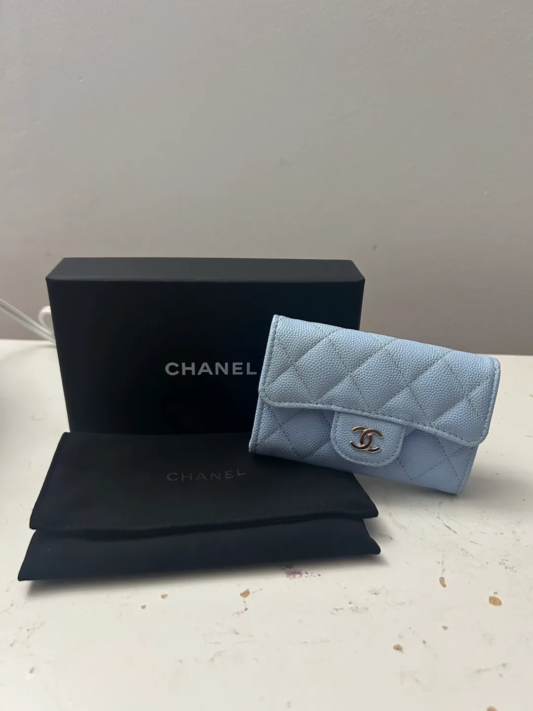 Chanel Light Blue Card Holder thumbnail